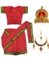 BookMyCostume Rani Sita for Girl Kids & Adult Fancy Dress Costume | Ramlila Dussehra Ramayana Mythology